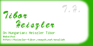 tibor heiszler business card